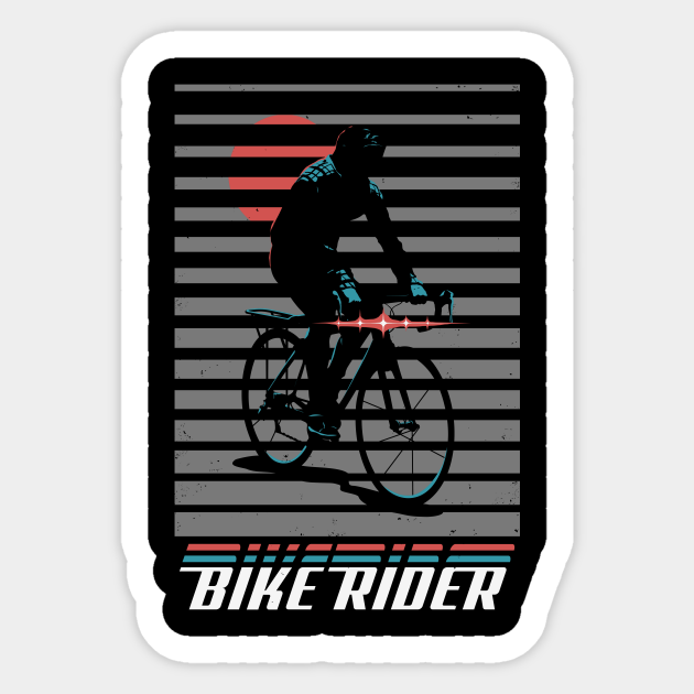 rider bike sticker